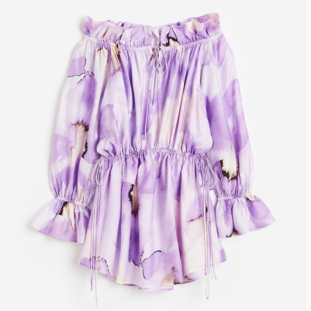 Oversized off the shoulder dress